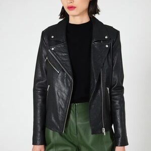 Reformation Black Leather Jacket